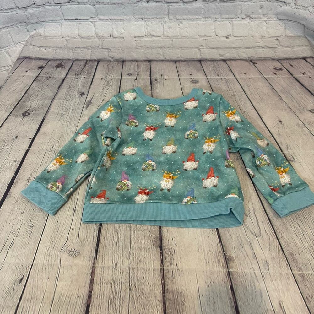 Posh Peanut Holiday Gnome Pattern Crewneck